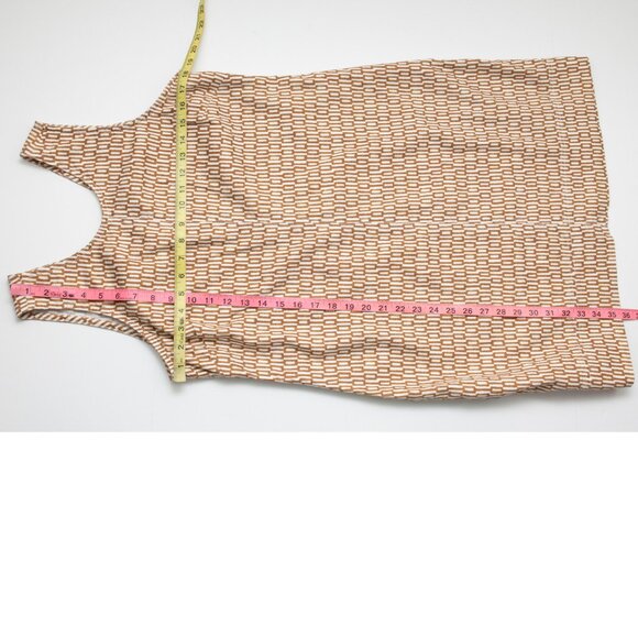 Tommy Bahama Palm A Dora Sheath Dress Island Key Brown Sugar Cream Size Large - Picture 5 of 5